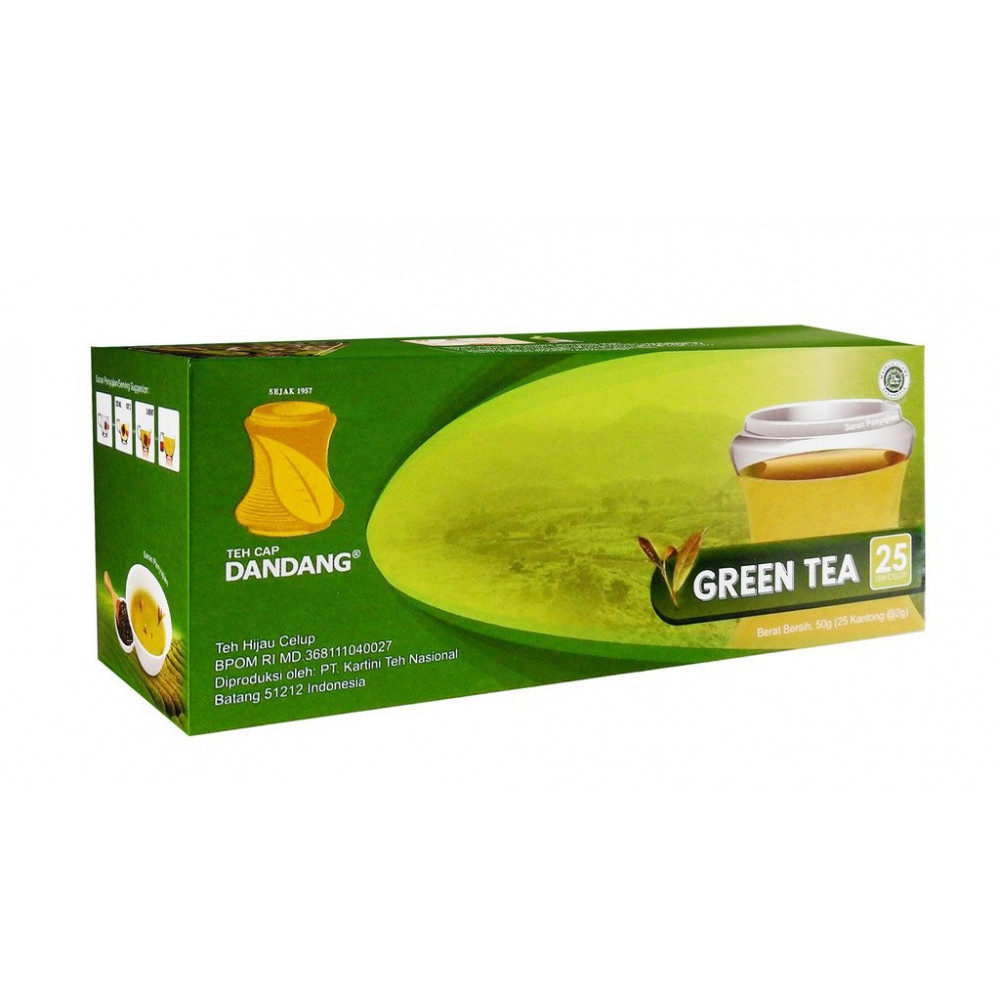 Bromo Swalayan Dandang Celup Green Tea Box 25`s 2 Gr 8831